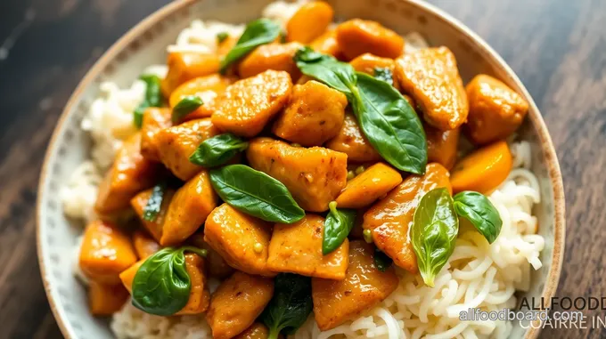 Chinese-Italian Basil Stir-Fry with Chicken