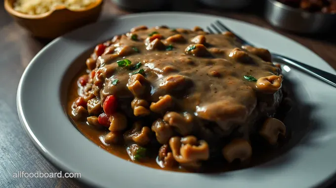 The Ultimate Salisbury Steak with Rich Mushroom Gravy