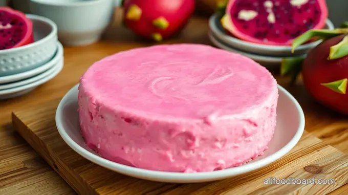 Tropical Dragon Fruit Cake: A Slice of Paradise
