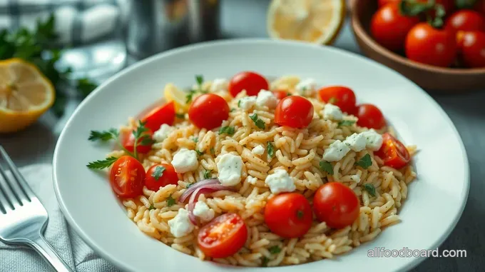 Zesty Lemon Herb Orzo Salad