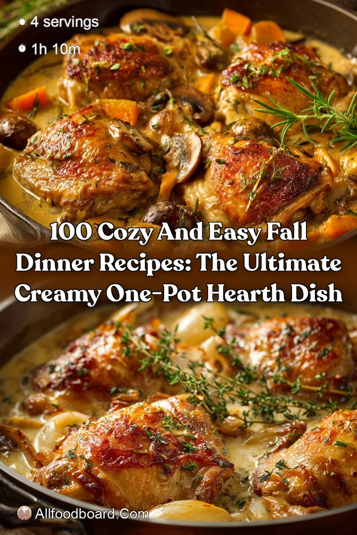 100 Cozy and Easy Fall Dinner Recipes: The Ultimate Creamy One-Pot Hearth Dish