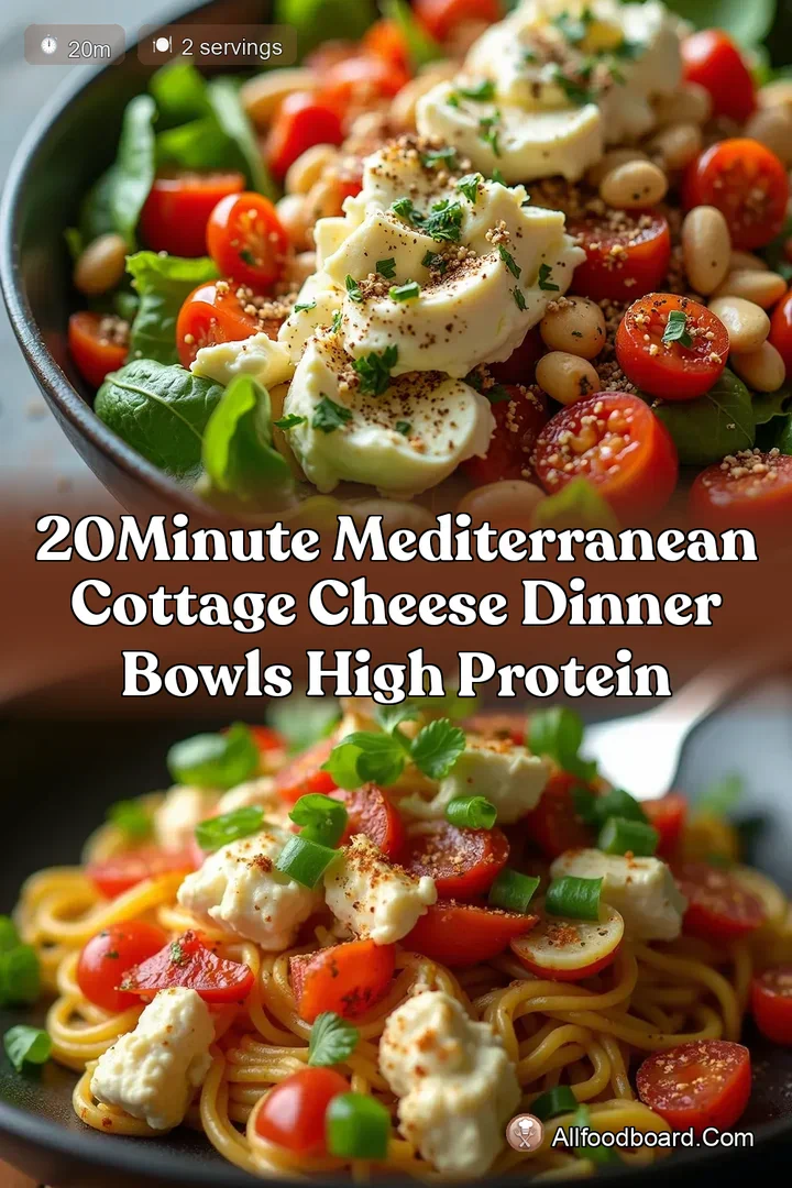 20Minute Mediterranean Cottage Cheese Dinner Bowls High Protein