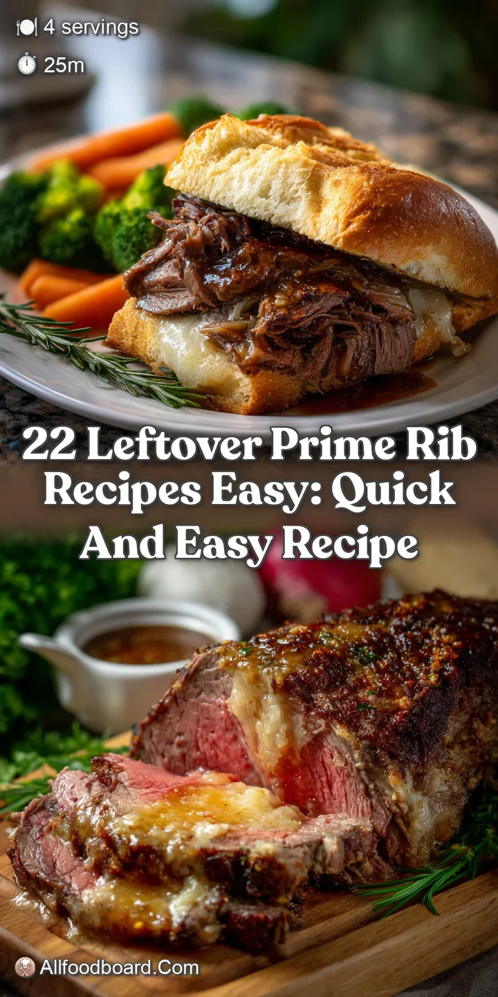 Close-up of succulent prime rib, showcasing a perfect sear and a tender, rosy interior. The meat's texture is apparent, si...