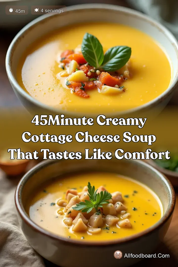 45Minute Creamy Cottage Cheese Soup That Tastes Like Comfort