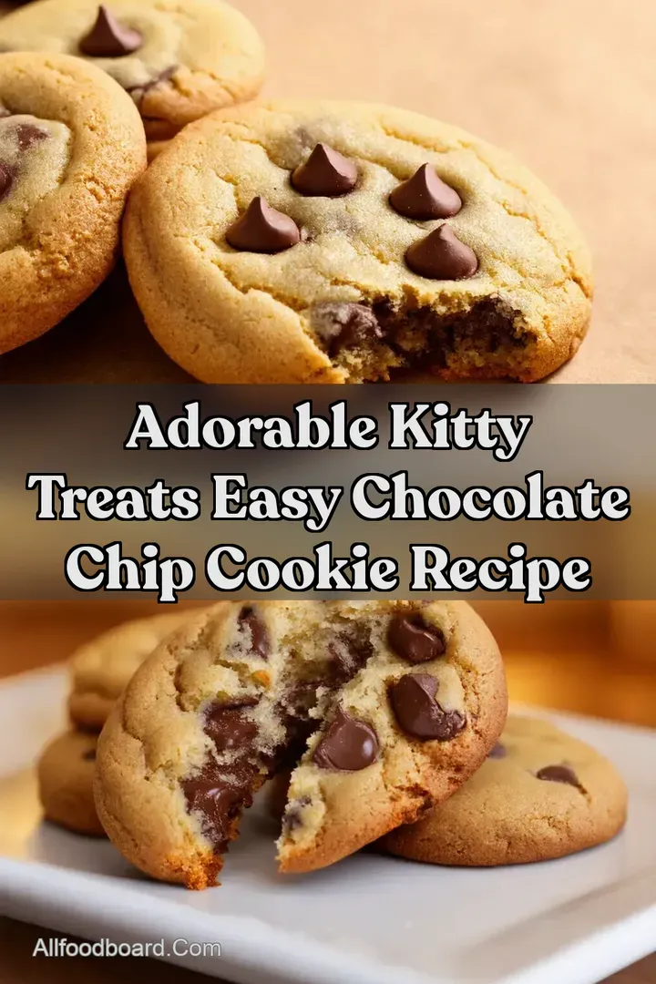 Adorable Kitty Treats Easy Chocolate Chip Cookie Recipe