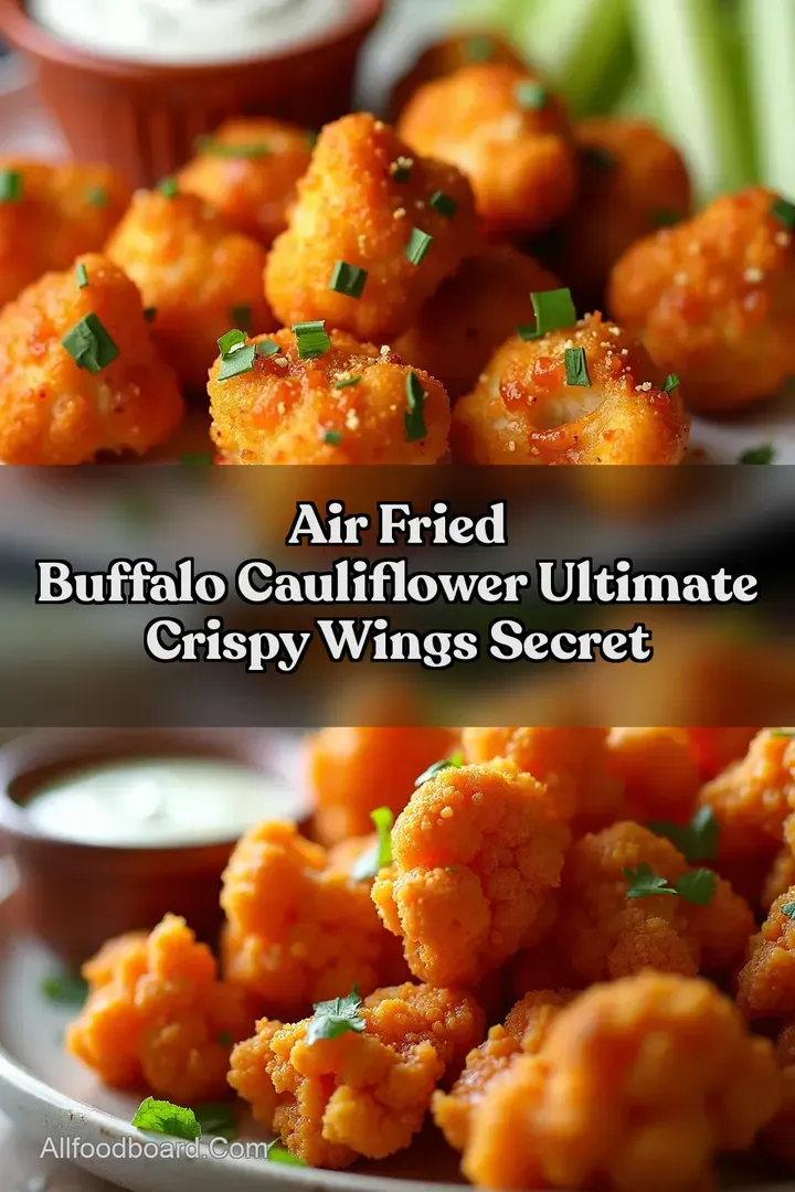 Air Fried Buffalo Cauliflower Ultimate Crispy Wings Secret