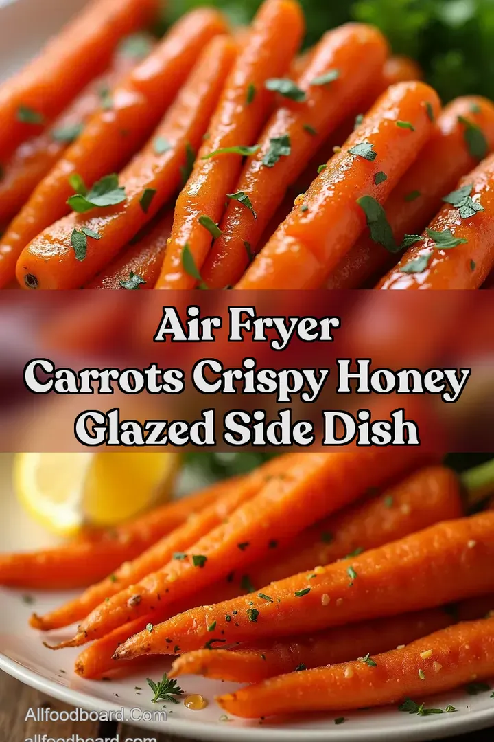 Air Fryer Carrots Crispy Honey Glazed Side Dish