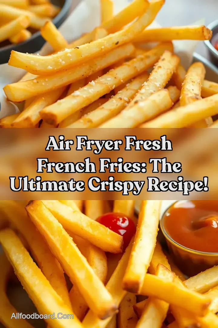 Air Fryer Fresh French Fries: The Ultimate Crispy Recipe! : PIN FOR LATER Air Fryer Fresh French Fries: The Ultimate Crispy Recipe!