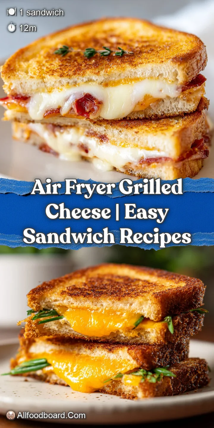 Close-up of a perfectly golden, toasted grilled cheese, cheese oozing from the crispy edges.