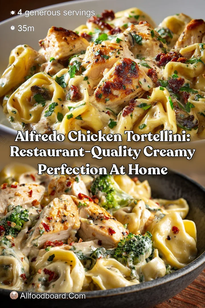 Alfredo Chicken Tortellini: Restaurant-Quality Creamy Perfection at Home