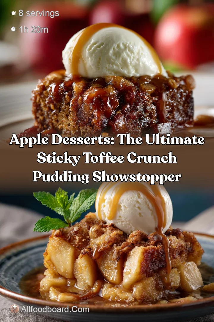 Apple Desserts: The Ultimate Sticky Toffee Crunch Pudding Showstopper