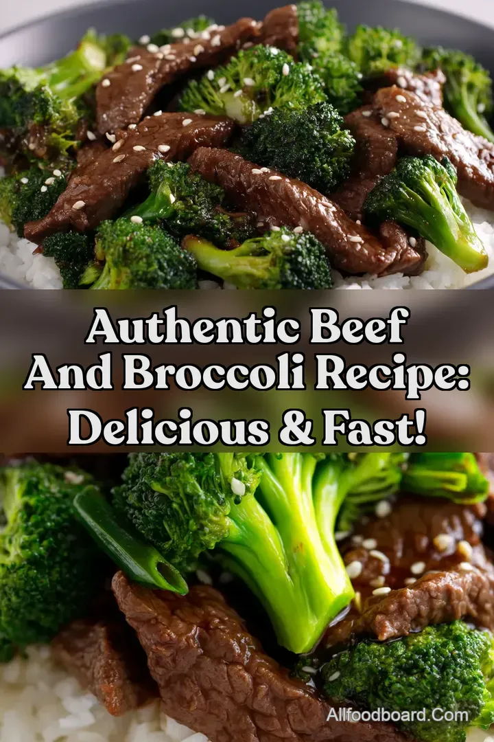 Authentic Beef and Broccoli Recipe: Delicious & Fast!