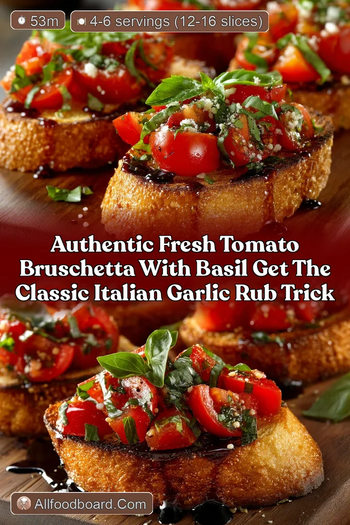 Authentic Fresh Tomato Bruschetta with Basil Get the Classic Italian Garlic Rub Trick