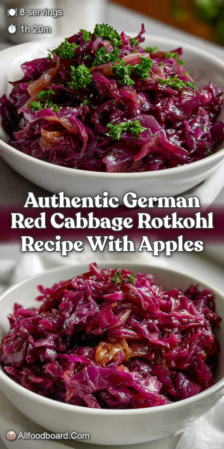 Authentic German Red Cabbage Rotkohl Recipe with Apples