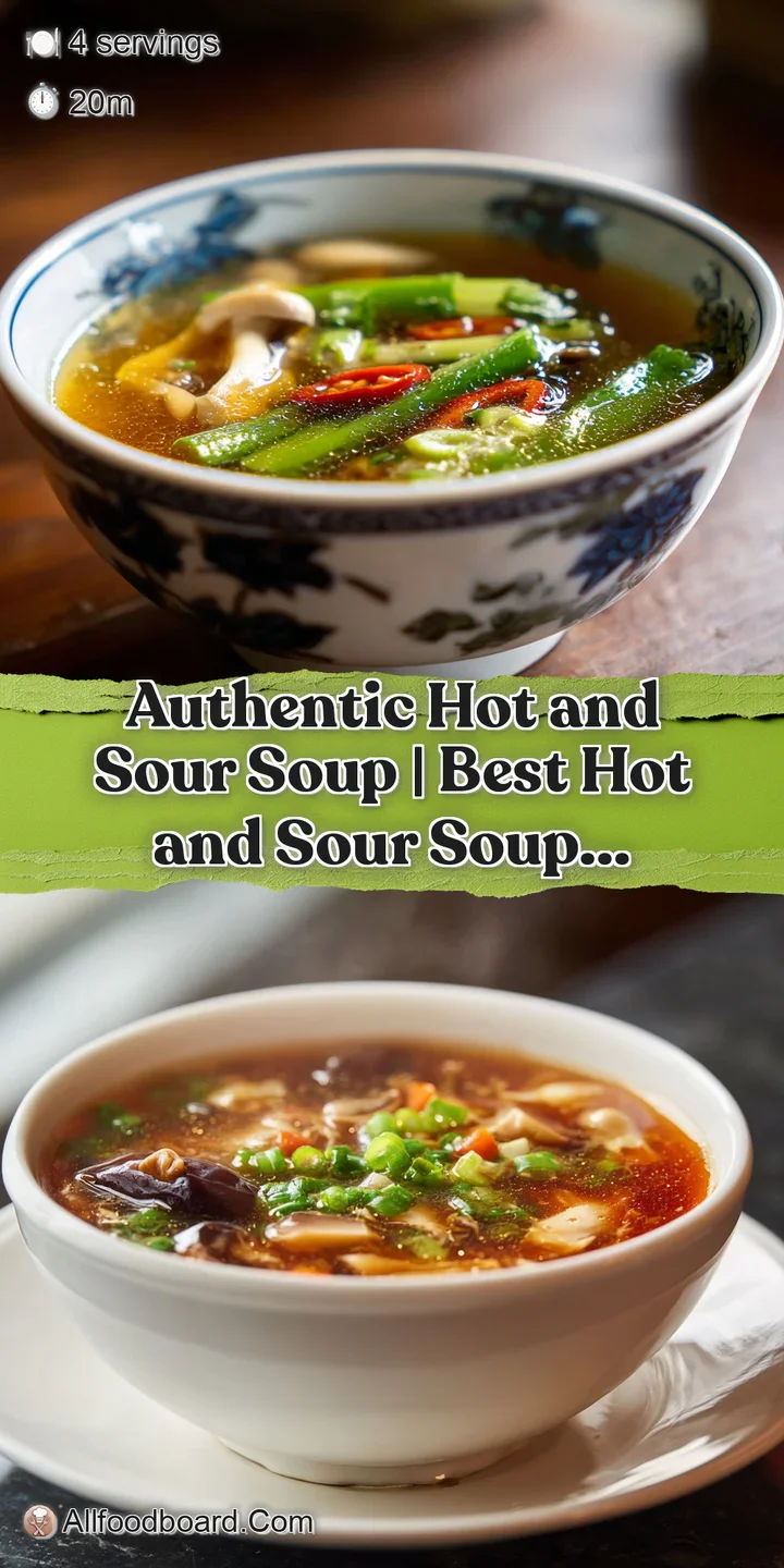 Close-up of silken tofu and earthy mushrooms in a glossy, savory, hot and sour broth