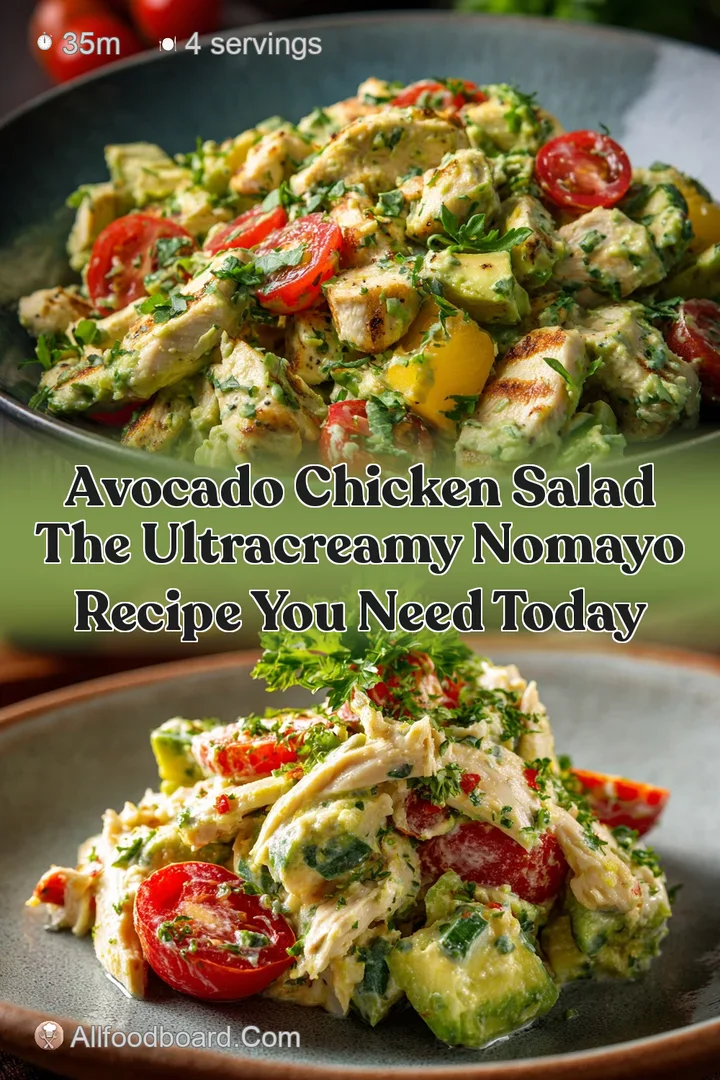 Avocado Chicken Salad The UltraCreamy NoMayo Recipe You Need Today
