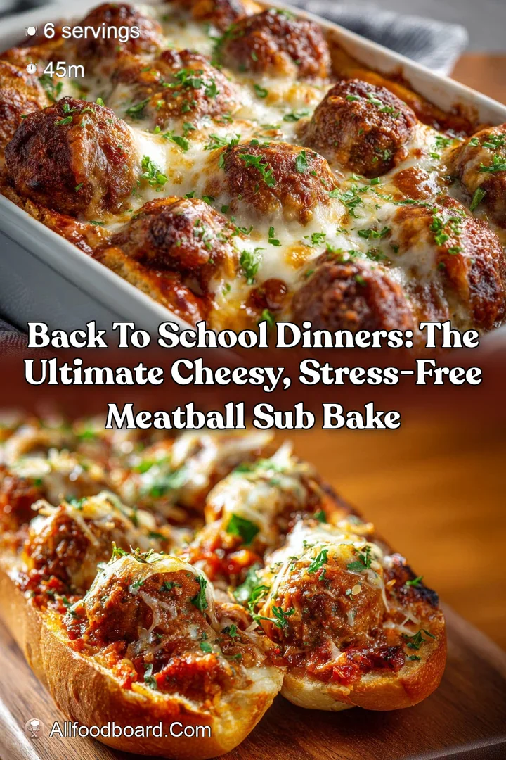 Back to School Dinners: The Ultimate Cheesy Stress-Free Meatball Sub Bake