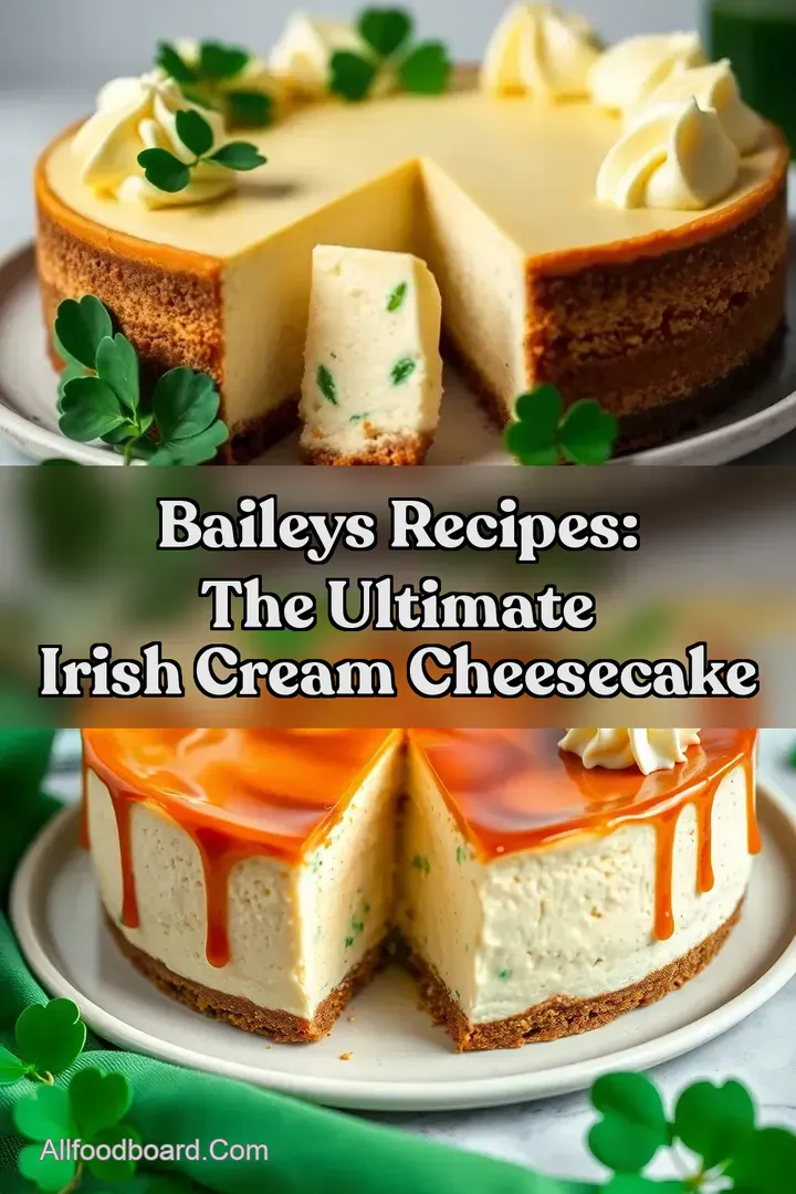 Baileys Recipes: The Ultimate Irish Cream Cheesecake : PIN FOR LATER Baileys Recipes: The Ultimate Irish Cream Cheesecake