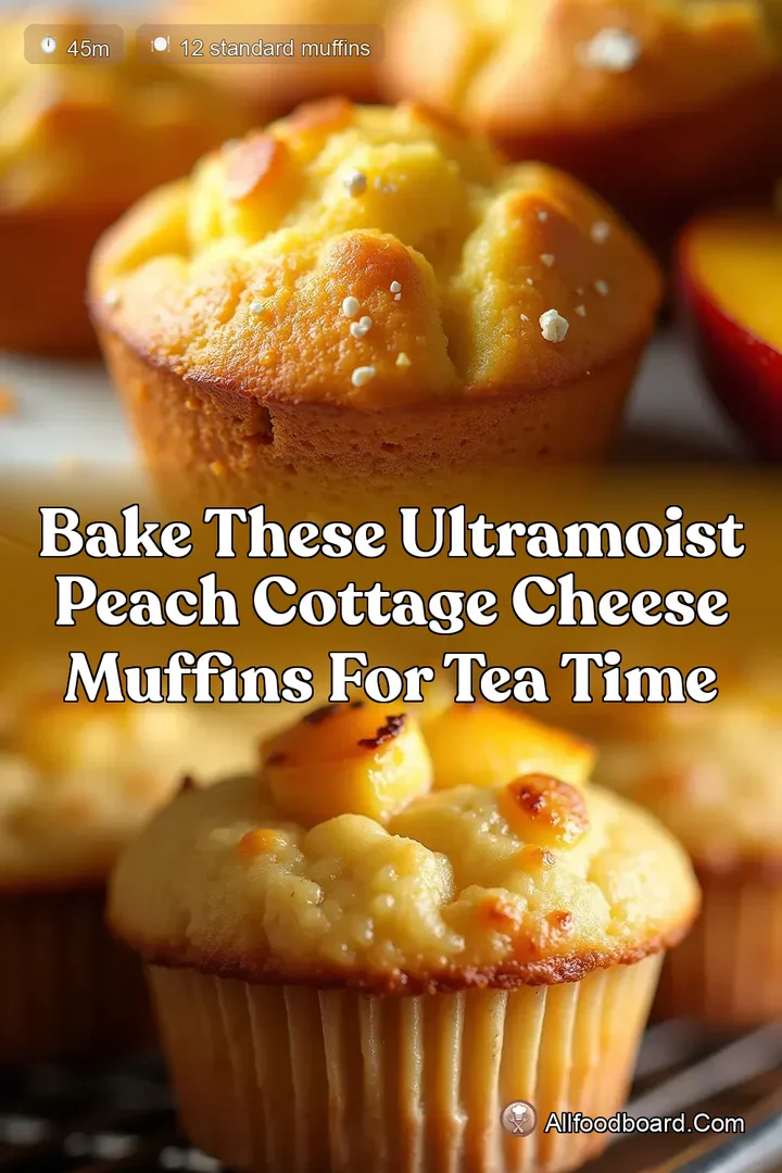 Bake These UltraMoist Peach Cottage Cheese Muffins For Tea Time