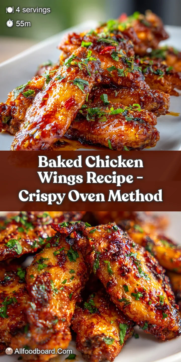 Close-up of a baked chicken wing, showing its crispy skin, juicy interior, and glistening glaze; appetizing and irresistible.