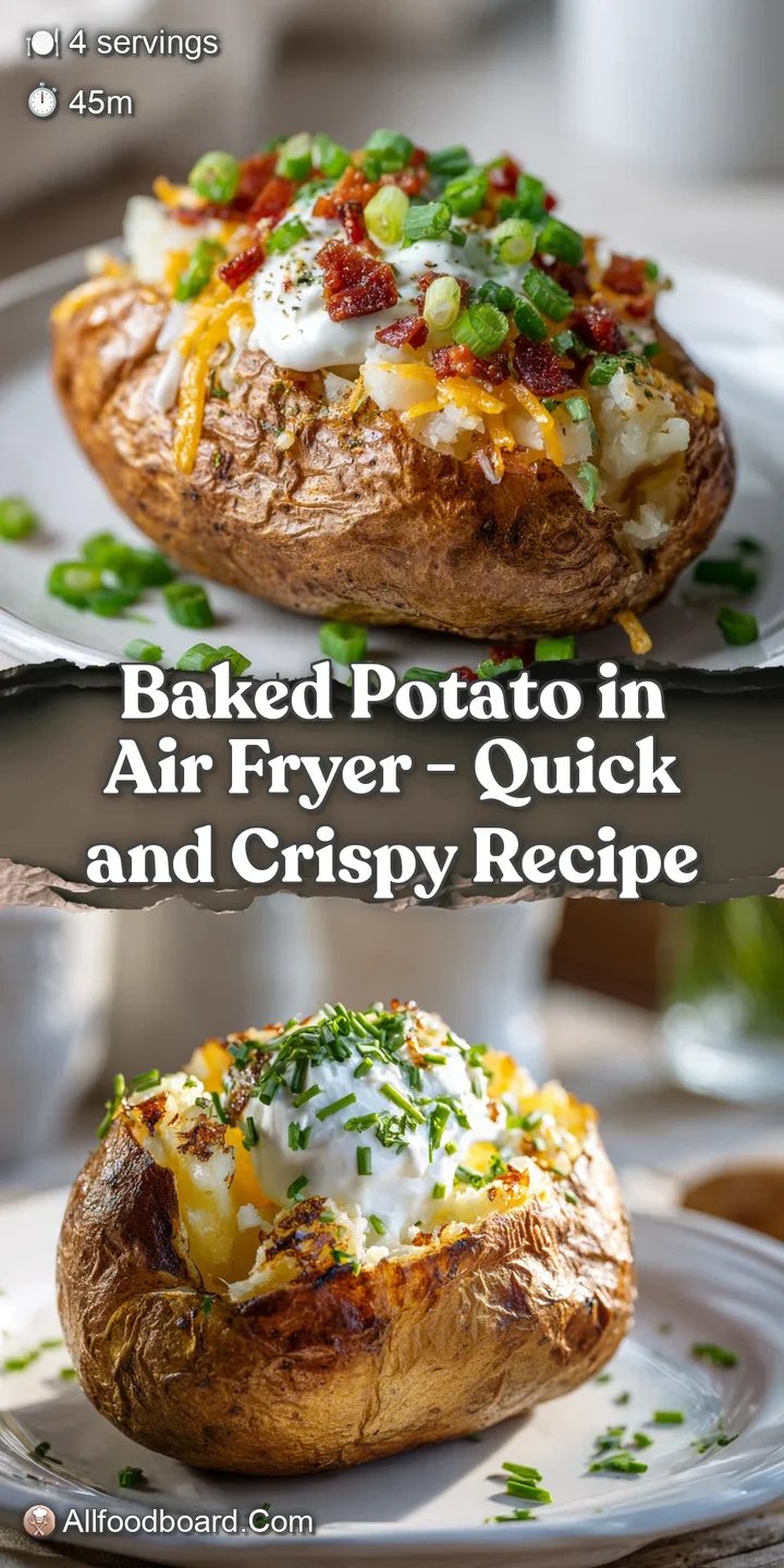 Close-up of a steaming baked potato's crackling golden skin, revealing soft, white interior.