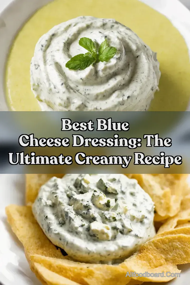 Best Blue Cheese Dressing: The Ultimate Creamy Recipe : PIN FOR LATER Best Blue Cheese Dressing: The Ultimate Creamy Recipe