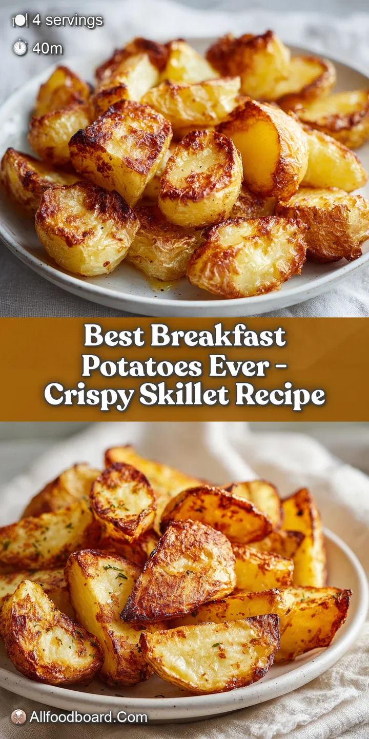 Close-up of perfectly pan-fried potato cubes, boasting a crunchy exterior and fluffy center.
