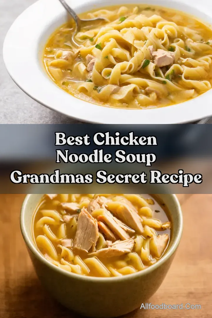 Best Chicken Noodle Soup Grandmas Secret Recipe : PIN FOR LATER Best Chicken Noodle Soup Grandmas Secret Recipe