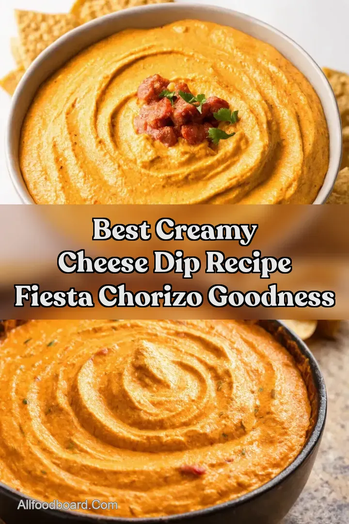 Best Creamy Cheese Dip Recipe Fiesta Chorizo Goodness