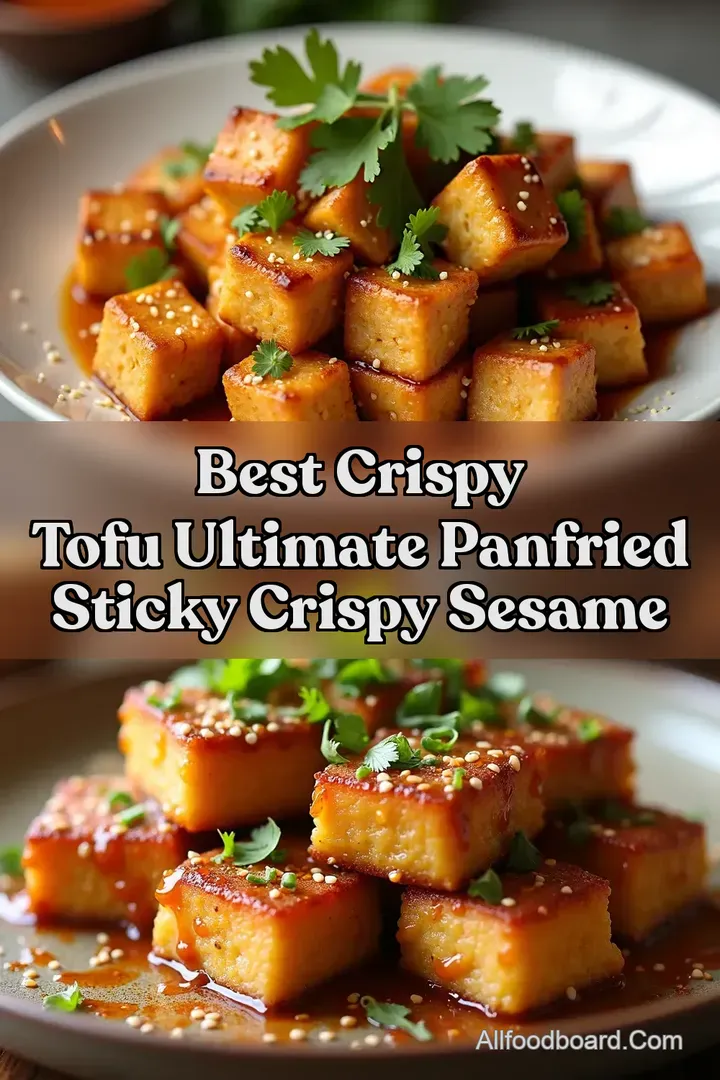 Best Crispy Tofu Ultimate PanFried Sticky Crispy Sesame