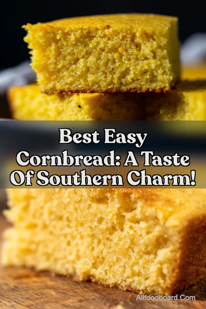 Best Easy Cornbread: A Taste of Southern Charm! : PIN FOR LATER Best Easy Cornbread: A Taste of Southern Charm!