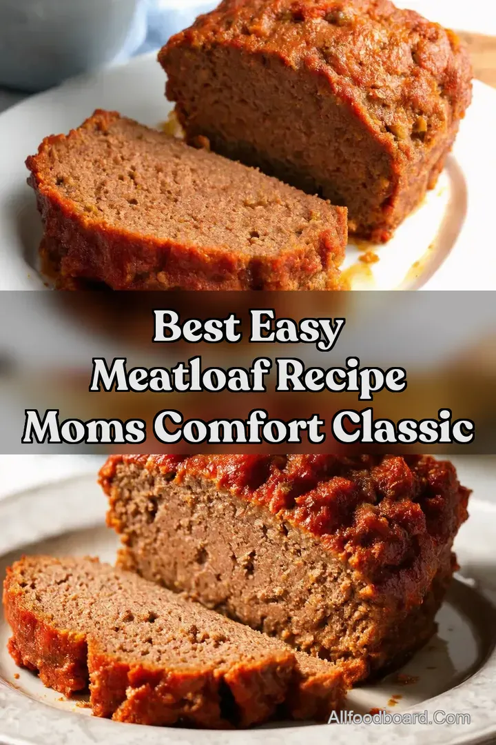 Best Easy Meatloaf Recipe Moms Comfort Classic : PIN FOR LATER Best Easy Meatloaf Recipe Moms Comfort Classic