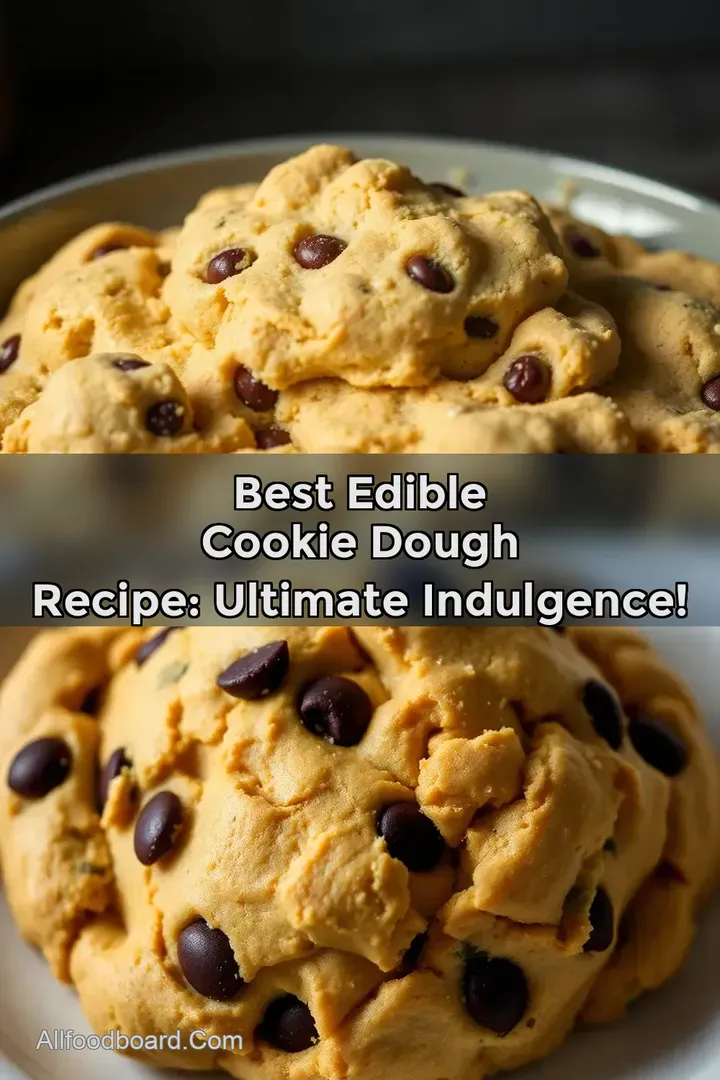 Best Edible Cookie Dough Recipe: Ultimate Indulgence! : PIN FOR LATER Best Edible Cookie Dough Recipe: Ultimate Indulgence!