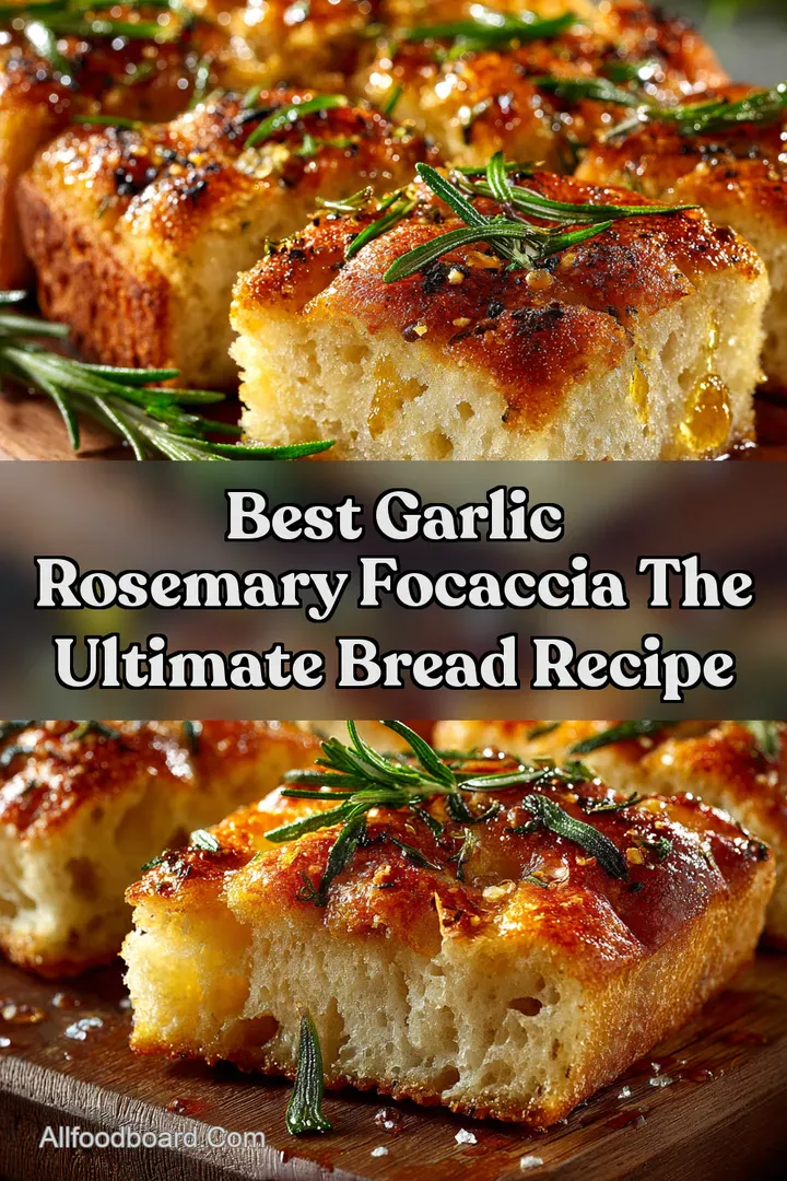 Best Garlic Rosemary Focaccia The ULTIMATE Bread Recipe
