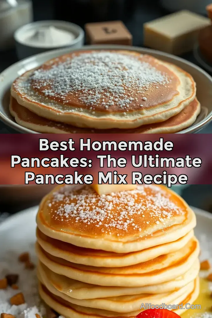 Best Homemade Pancakes: The Ultimate Pancake Mix Recipe