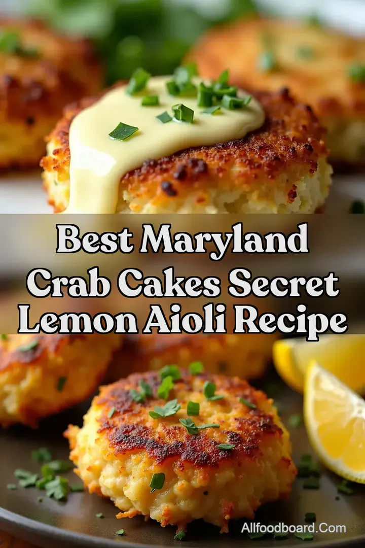 Best Maryland Crab Cakes Secret Lemon Aioli Recipe