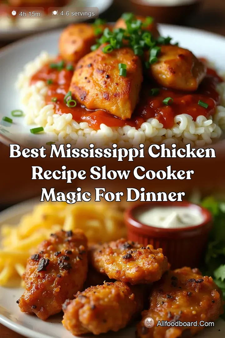 Best Mississippi Chicken Recipe Slow Cooker Magic for Dinner