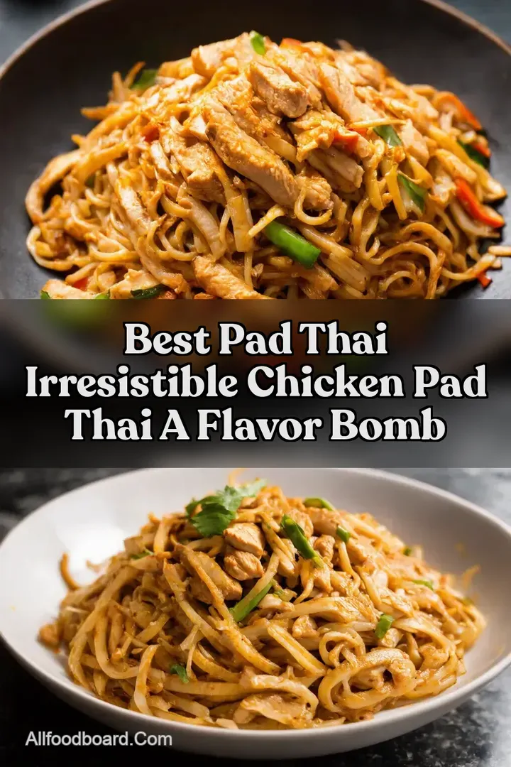 Best Pad Thai Irresistible Chicken Pad Thai a Flavor Bomb : PIN FOR LATER Best Pad Thai Irresistible Chicken Pad Thai a Flavor Bomb