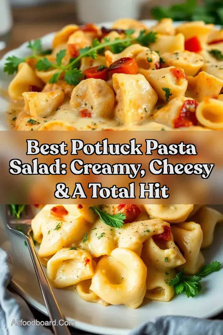 Best Potluck Pasta Salad: Creamy Cheesy &amp a Total Hit