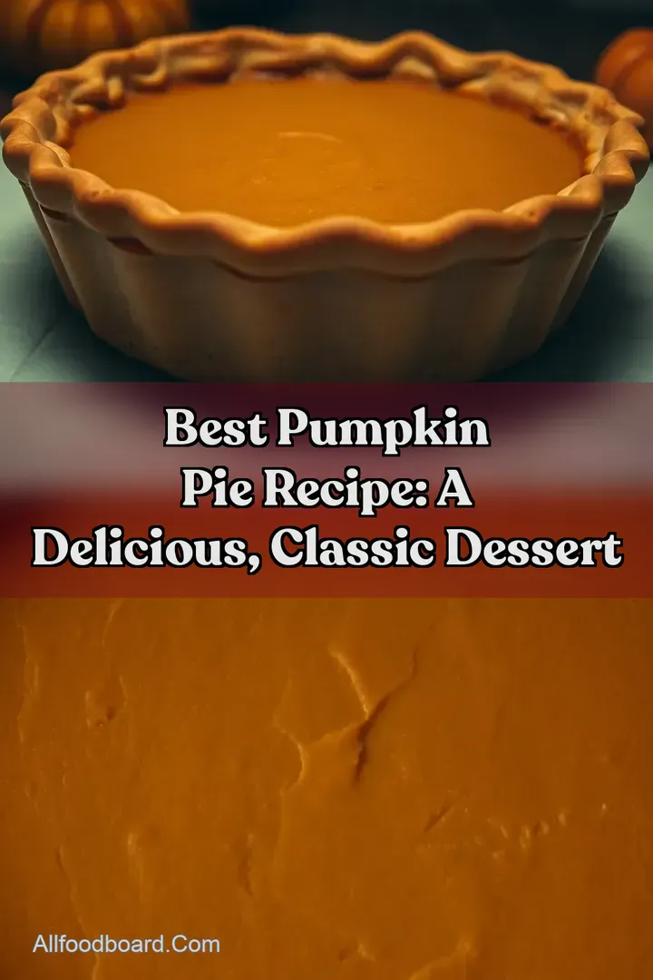 Best Pumpkin Pie Recipe: A Delicious Classic Dessert