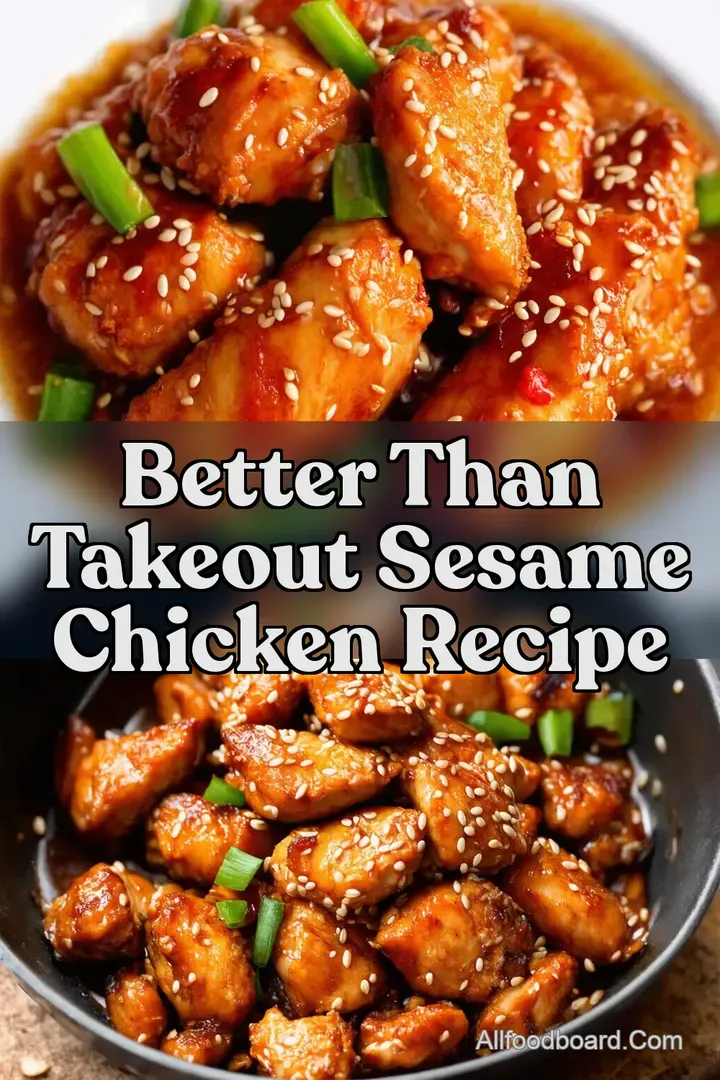 Better Than Takeout Sesame Chicken Recipe : PIN FOR LATER Better Than Takeout Sesame Chicken Recipe
