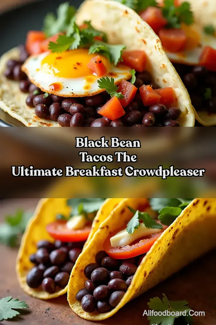 Black Bean Tacos The ULTIMATE Breakfast CrowdPleaser