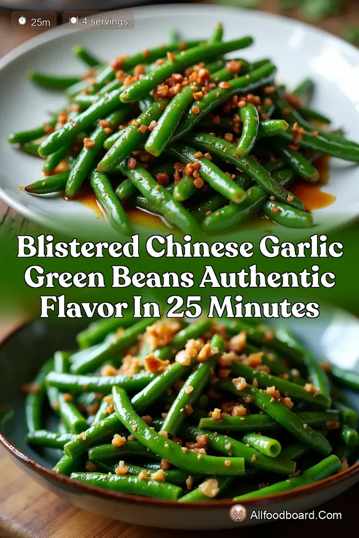 Blistered Chinese Garlic Green Beans Authentic Flavor in 25 Minutes : PIN FOR LATER Blistered Chinese Garlic Green Beans Authentic Flavor in 25 Minutes
