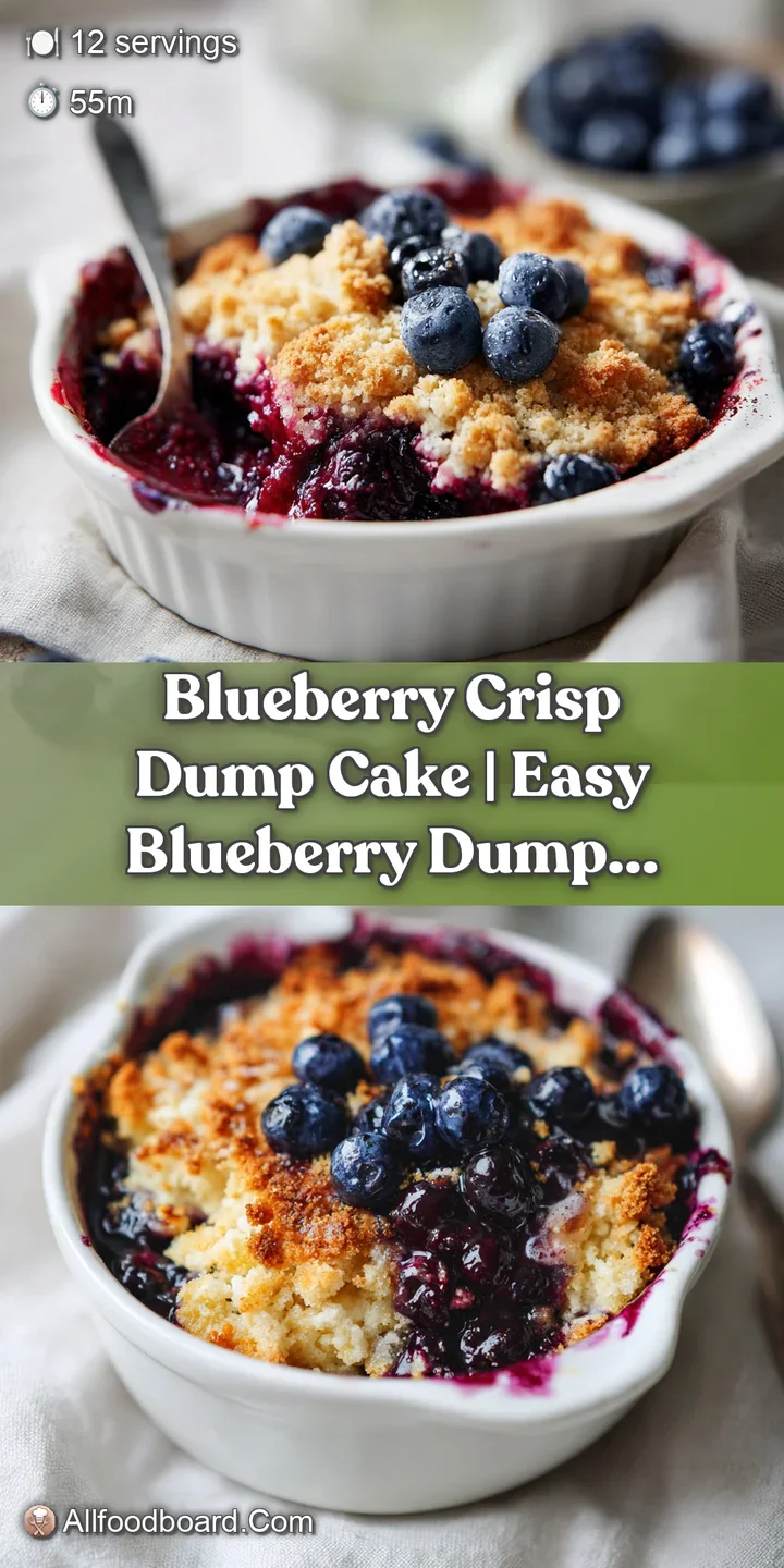 Close-up of plump, juicy blueberries peeking through a crunchy, toasted oat and butter crumble.