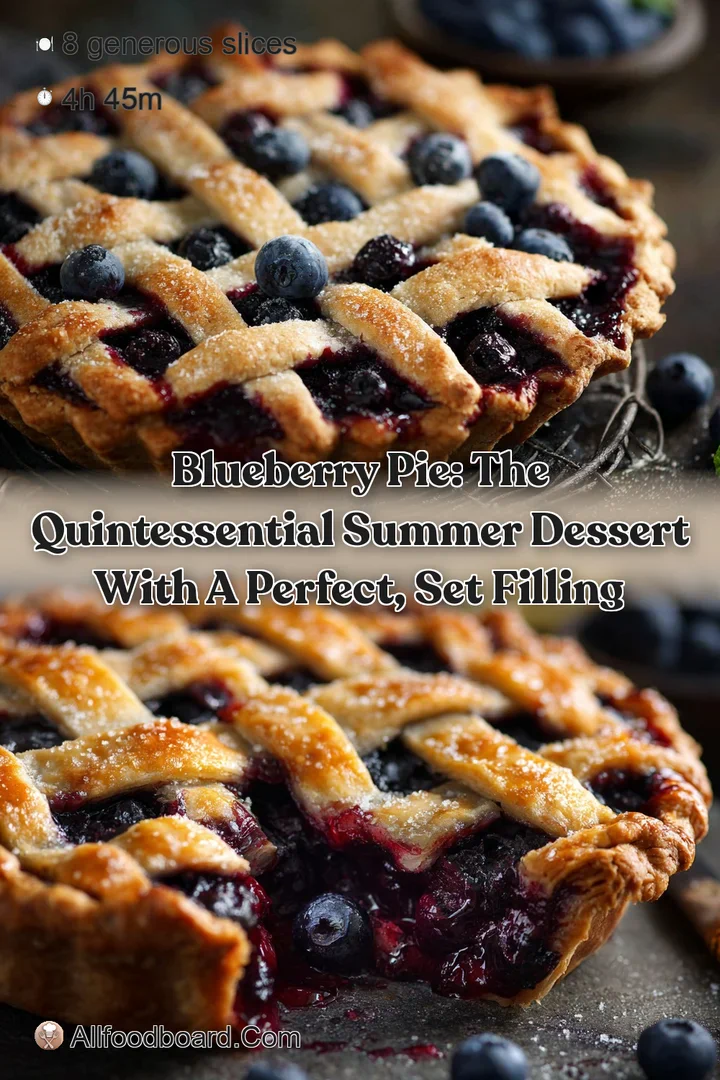 Blueberry Pie: The Quintessential Summer Dessert with a Perfect Set Filling