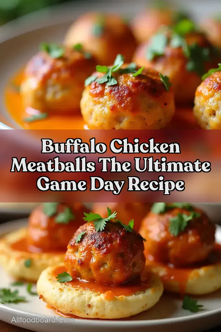 Buffalo Chicken Meatballs The Ultimate Game Day Recipe
