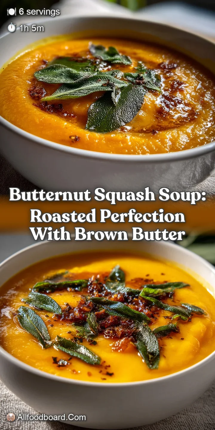 Butternut Squash Soup: Roasted Perfection with Brown Butter