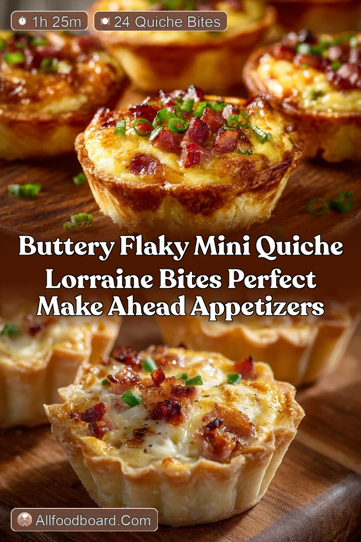 Buttery Flaky Mini Quiche Lorraine Bites Perfect Make Ahead Appetizers