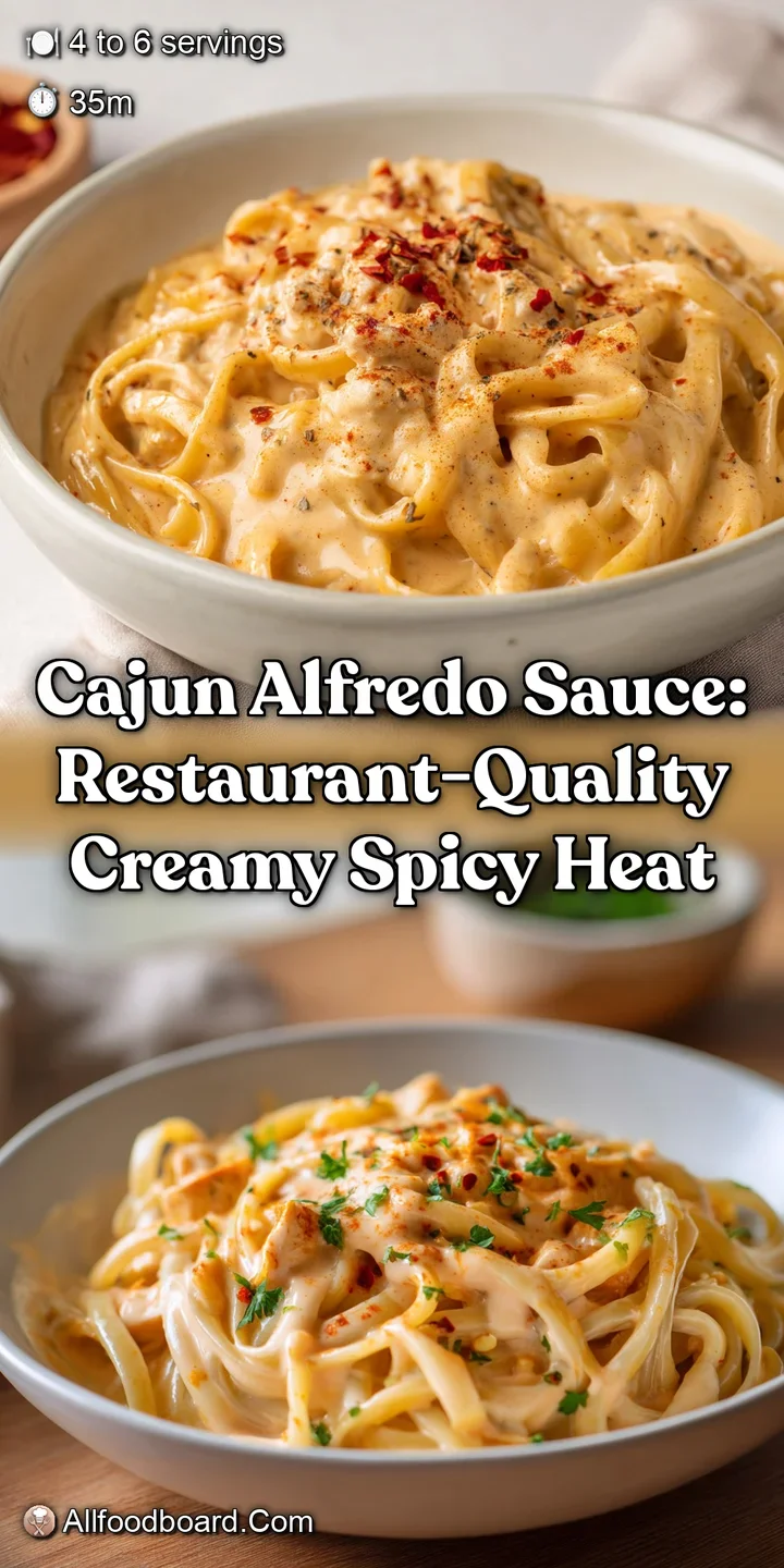 Cajun Alfredo Sauce: Restaurant-Quality Creamy Spicy Heat