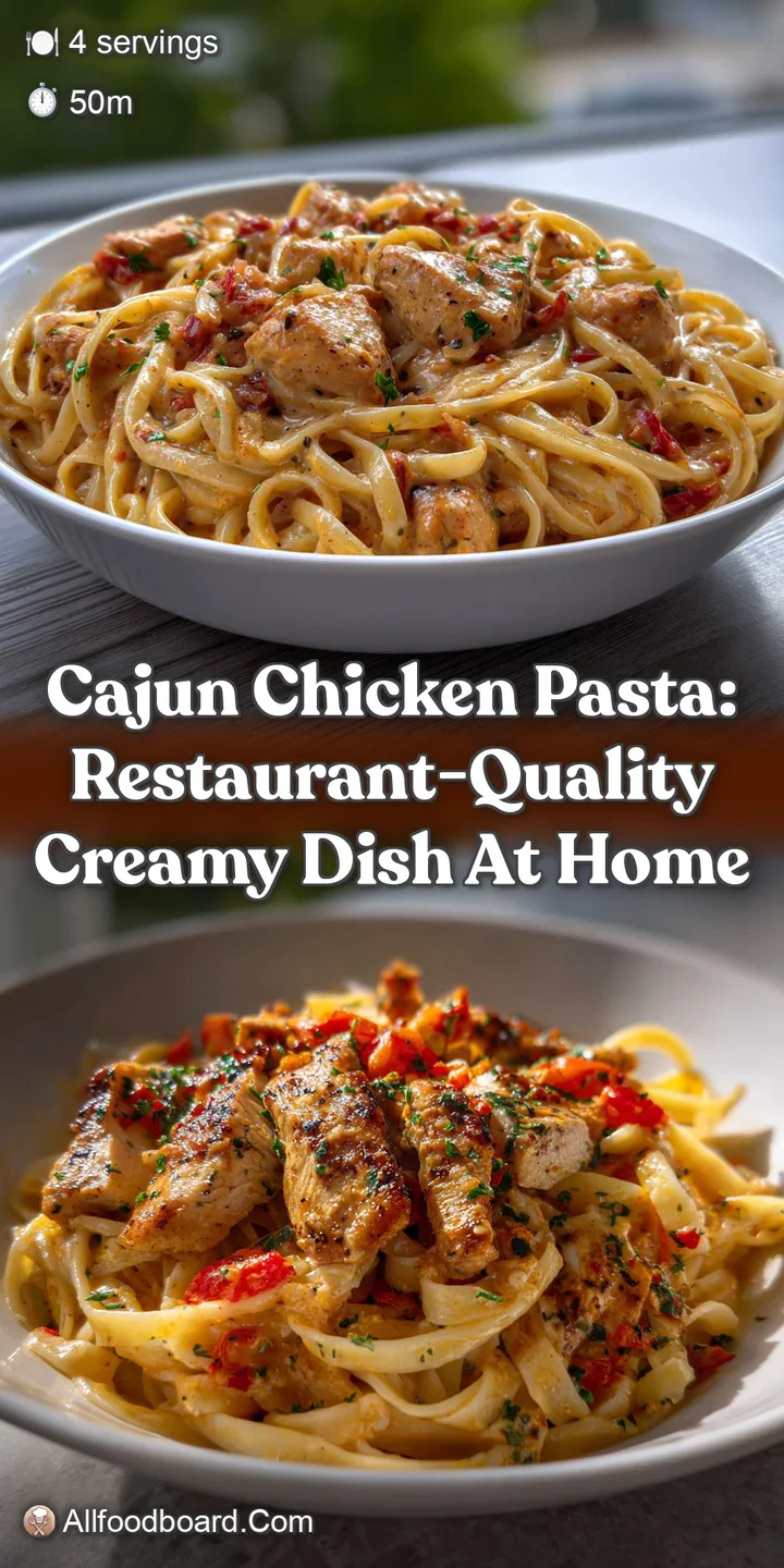 Cajun Chicken Pasta: Restaurant-Quality Creamy Dish at Home